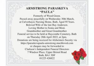 Armstrong Paraskeva “Paula