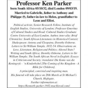 Professor ken Parker