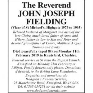 Reverend John Joseph Fielding